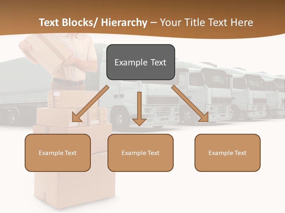 Moving Van Van Cargo PowerPoint Template