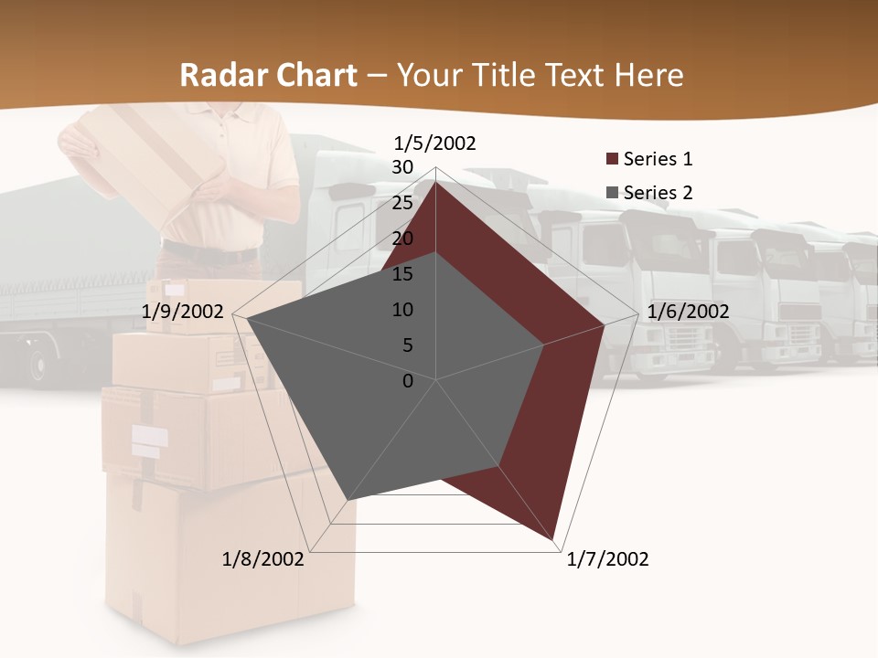 Moving Van Van Cargo PowerPoint Template