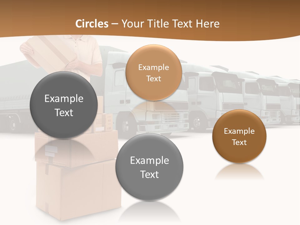 Moving Van Van Cargo PowerPoint Template