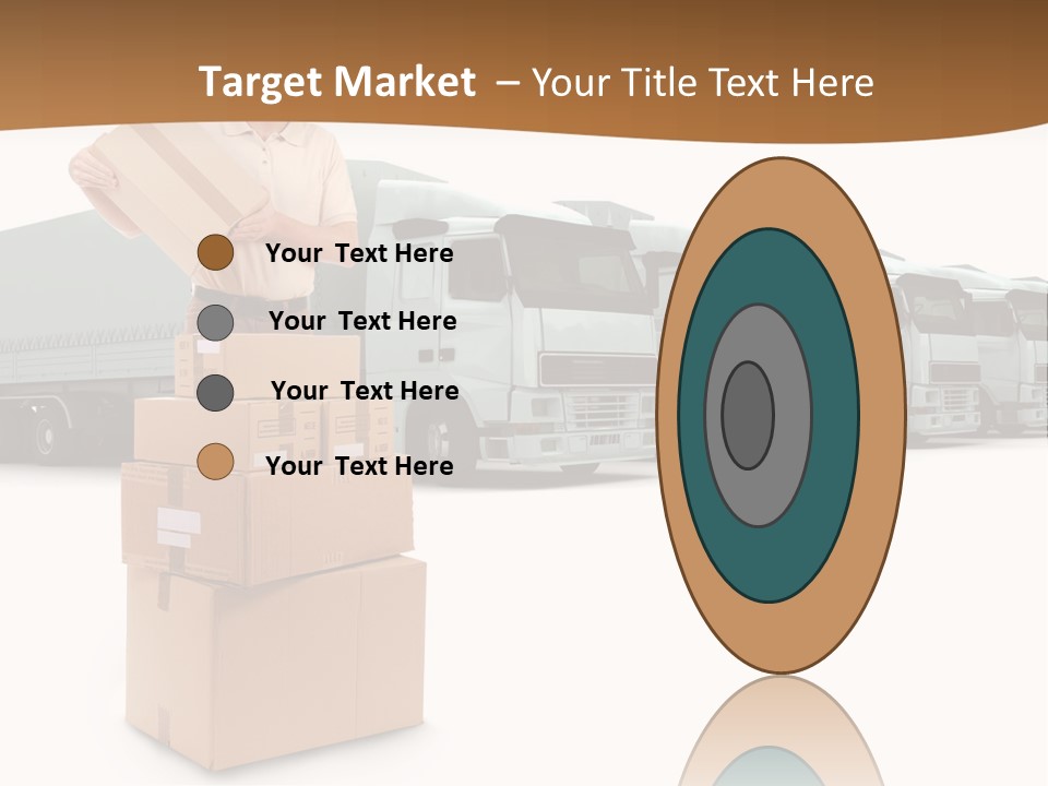Moving Van Van Cargo PowerPoint Template