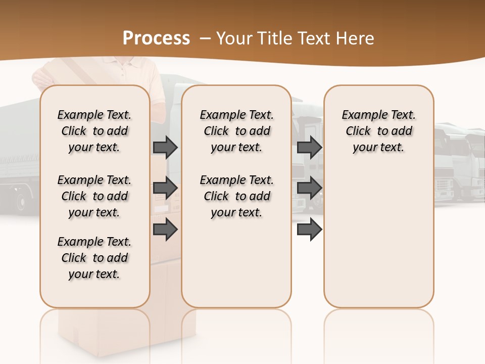 Moving Van Van Cargo PowerPoint Template
