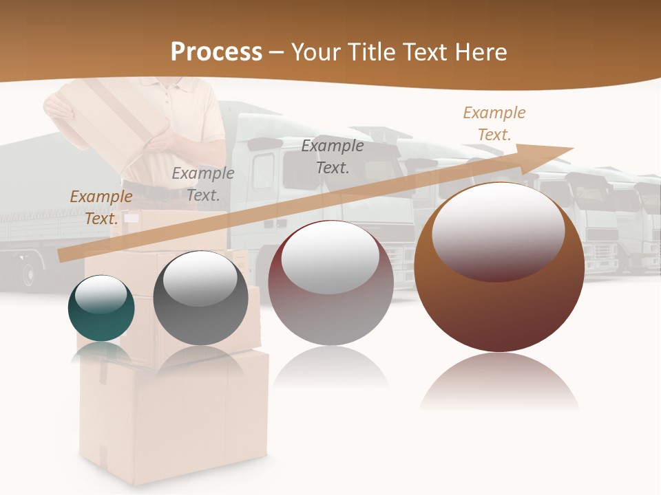 Moving Van Van Cargo PowerPoint Template