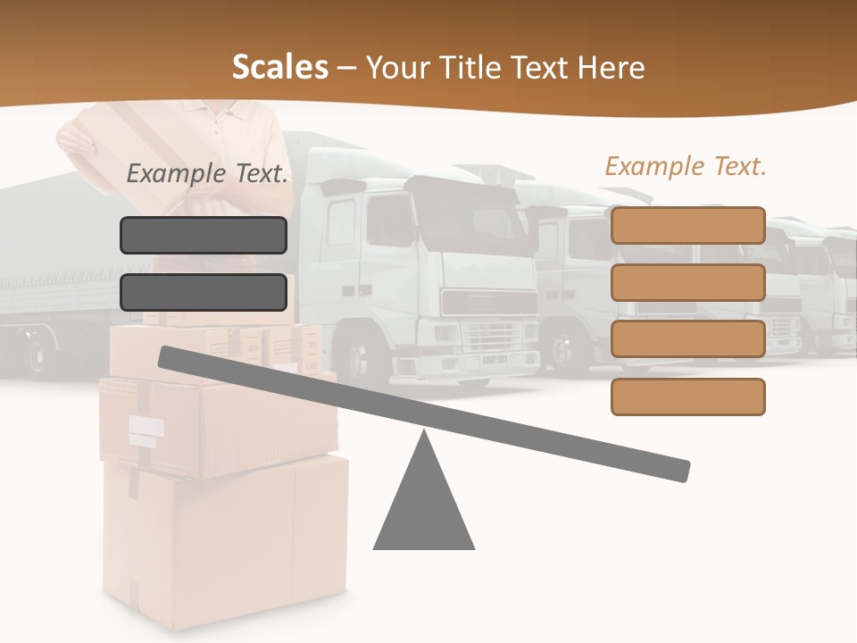 Moving Van Van Cargo PowerPoint Template