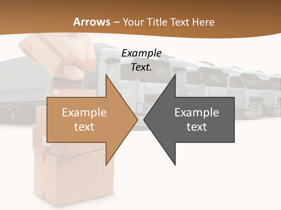 Moving Van Van Cargo PowerPoint Template