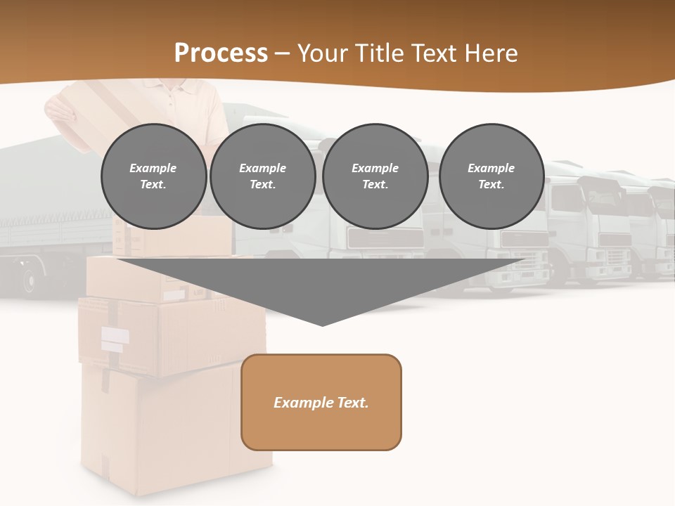 Moving Van Van Cargo PowerPoint Template