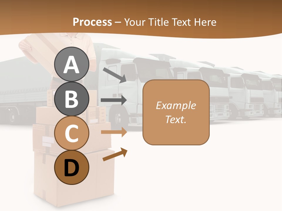 Moving Van Van Cargo PowerPoint Template