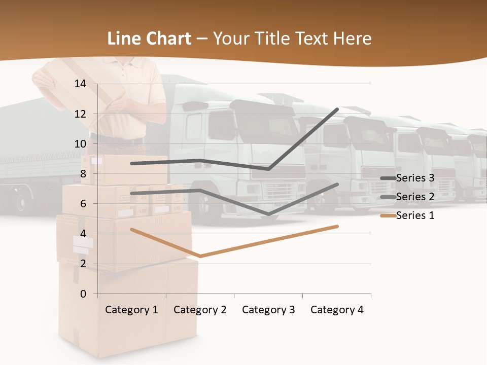 Moving Van Van Cargo PowerPoint Template