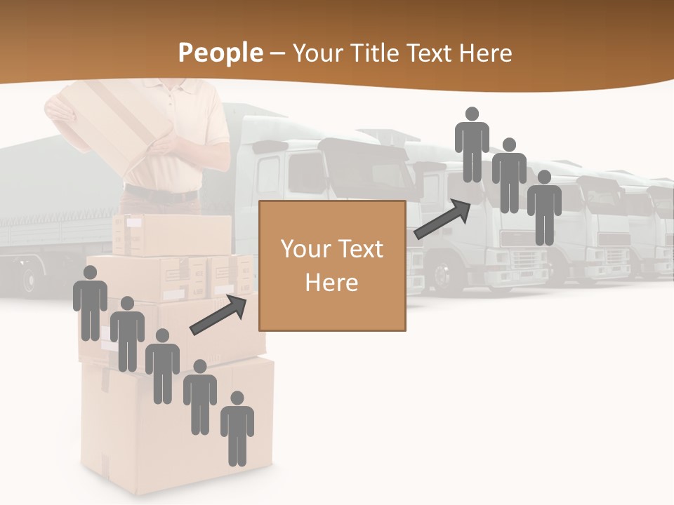 Moving Van Van Cargo PowerPoint Template