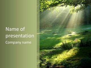 Forest Country Landscape PowerPoint Template