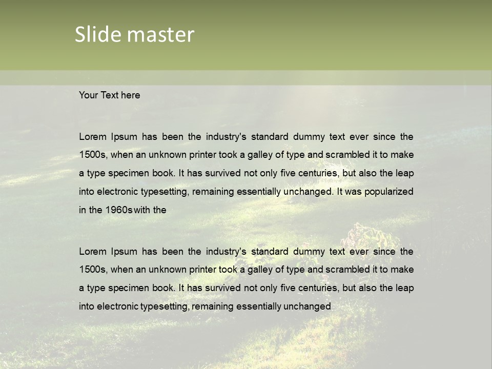 Forest Country Landscape PowerPoint Template