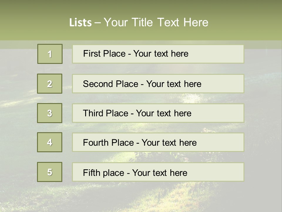 Forest Country Landscape PowerPoint Template