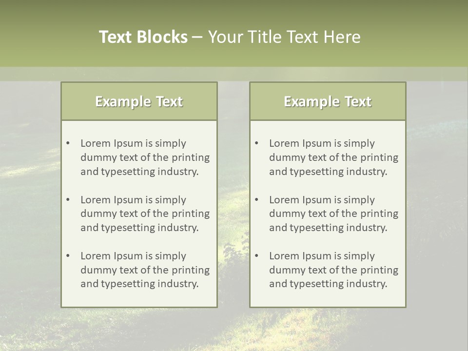 Forest Country Landscape PowerPoint Template