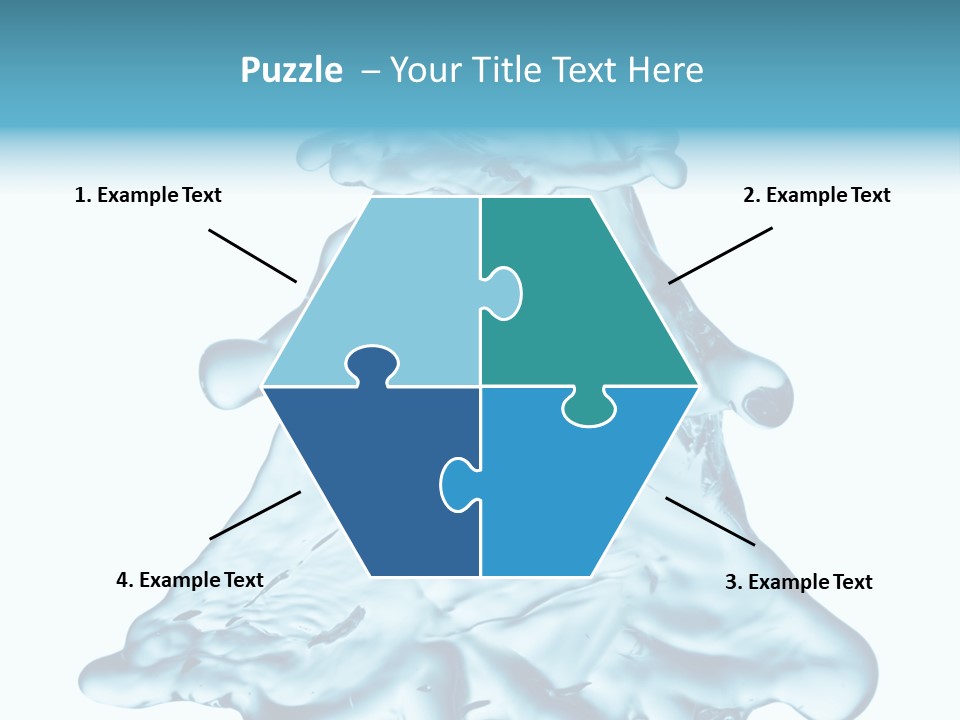 Blue Artistic Drop PowerPoint Template