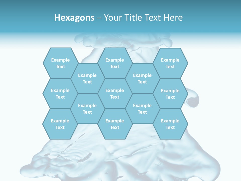 Blue Artistic Drop PowerPoint Template