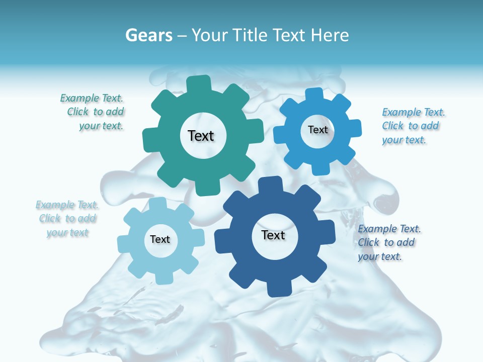 Blue Artistic Drop PowerPoint Template