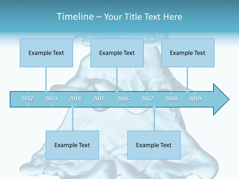 Blue Artistic Drop PowerPoint Template