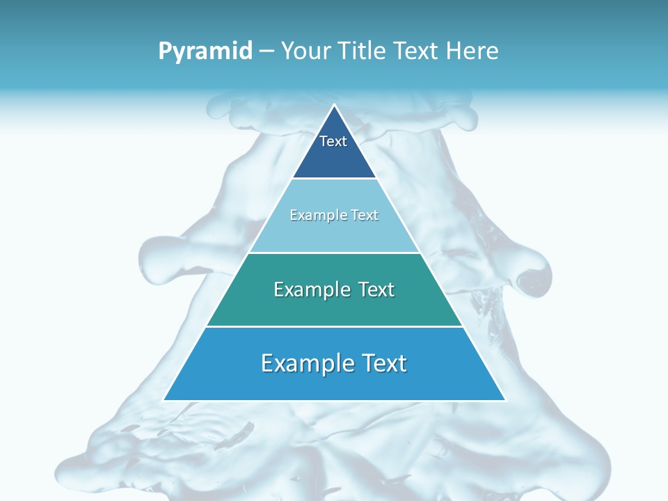 Blue Artistic Drop PowerPoint Template