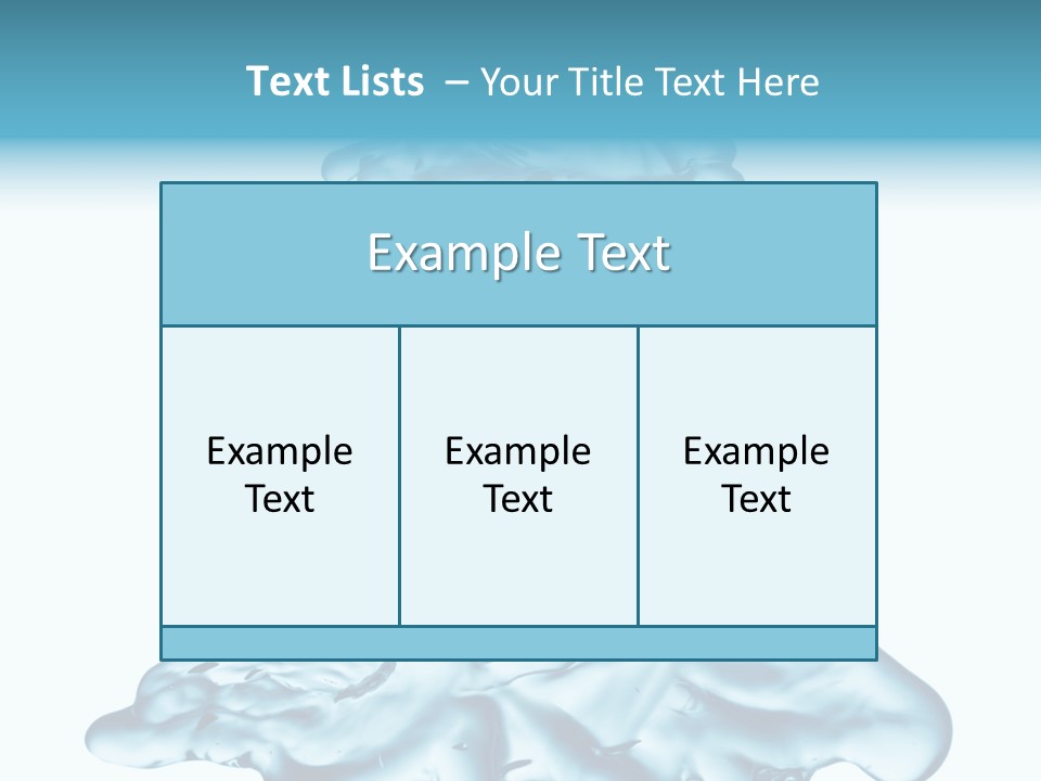 Blue Artistic Drop PowerPoint Template
