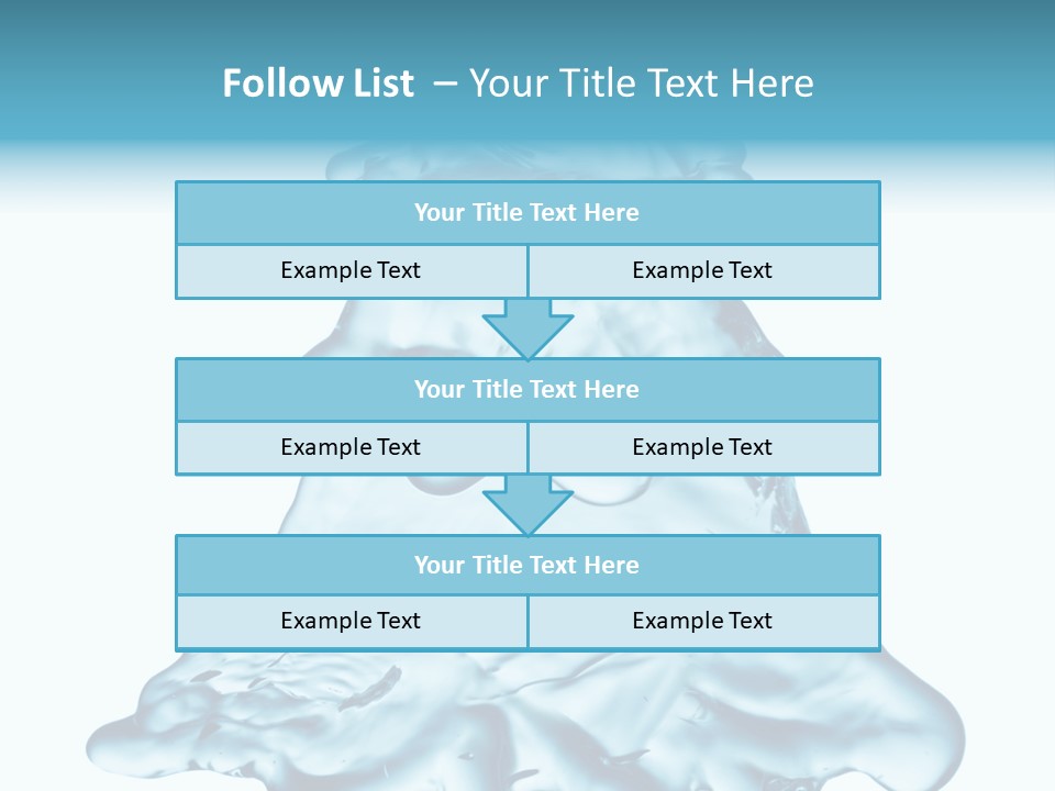 Blue Artistic Drop PowerPoint Template
