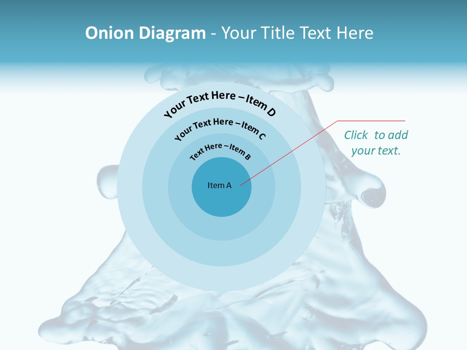 Blue Artistic Drop PowerPoint Template