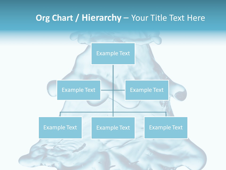 Blue Artistic Drop PowerPoint Template