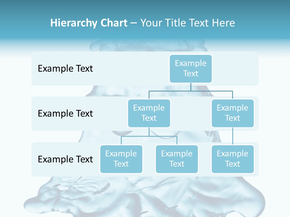 Blue Artistic Drop PowerPoint Template