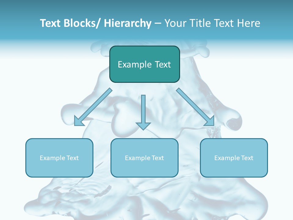 Blue Artistic Drop PowerPoint Template