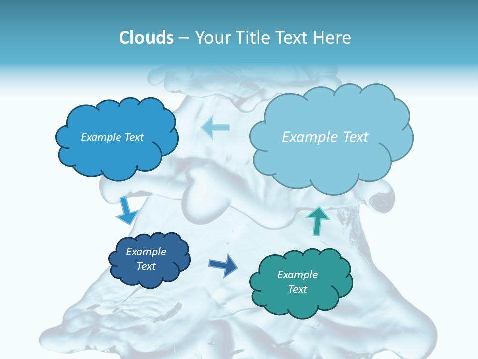 Blue Artistic Drop PowerPoint Template