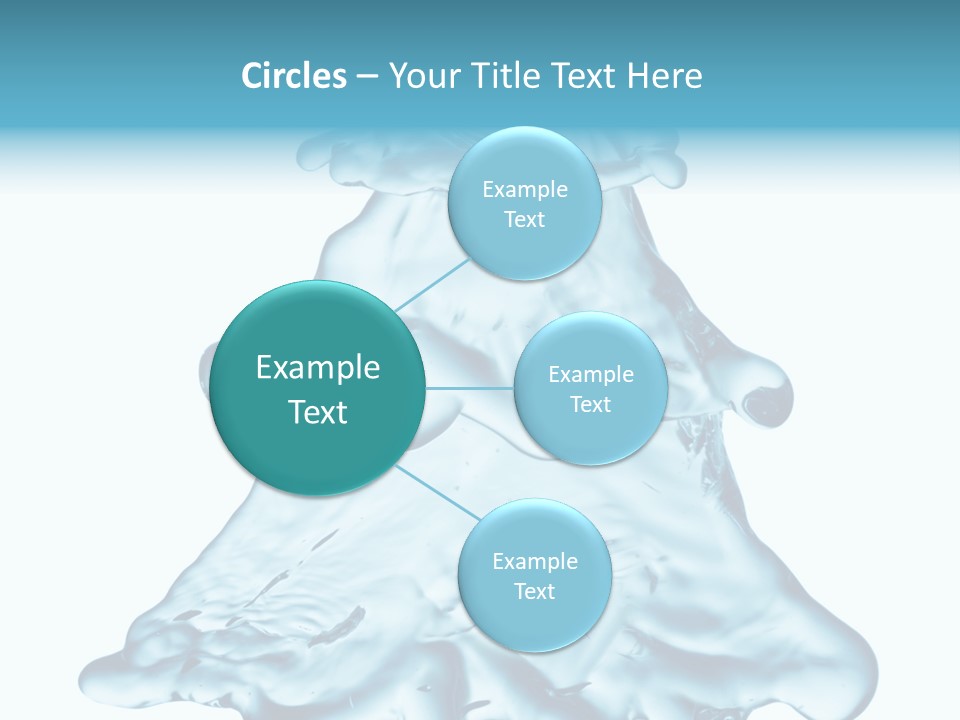 Blue Artistic Drop PowerPoint Template