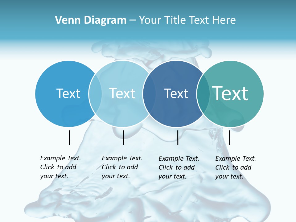 Blue Artistic Drop PowerPoint Template