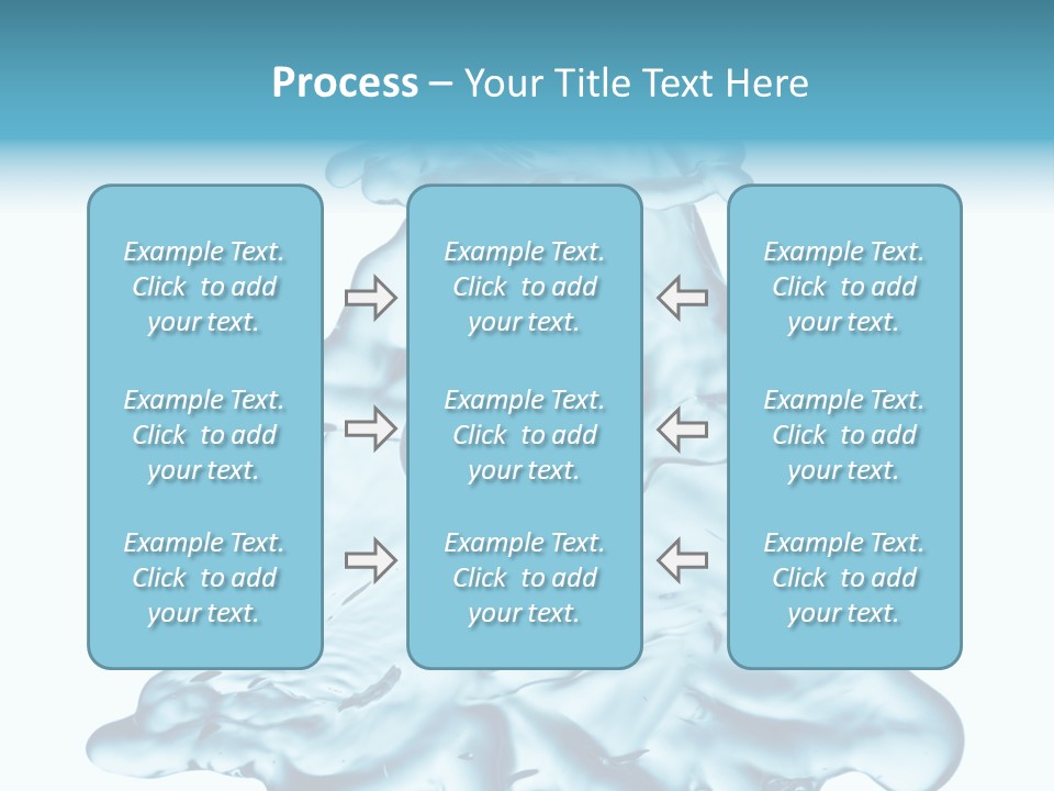 Blue Artistic Drop PowerPoint Template