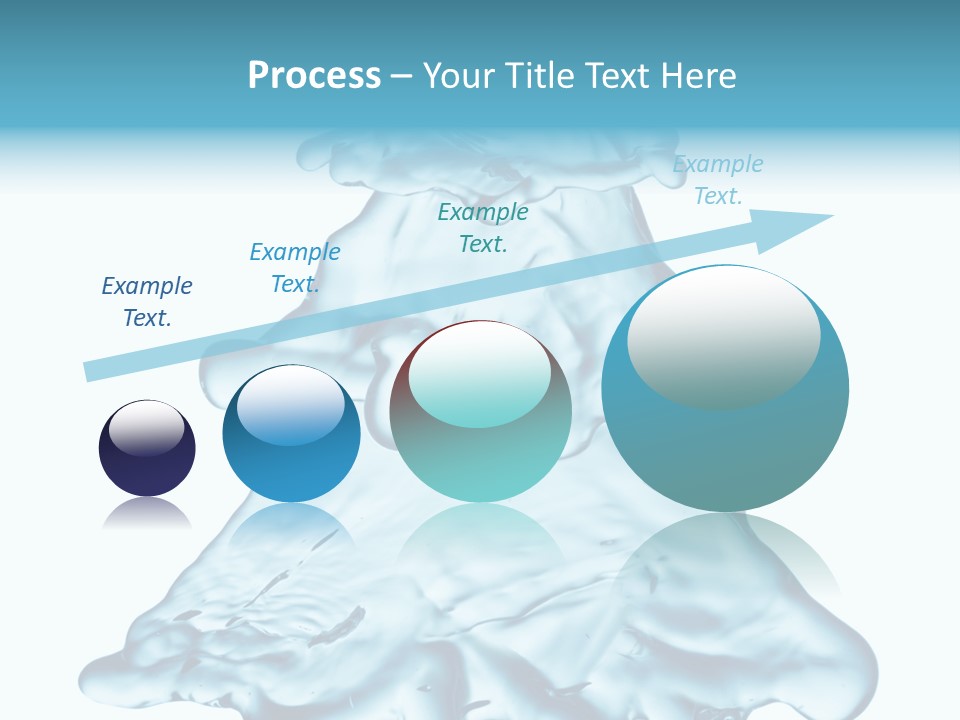 Blue Artistic Drop PowerPoint Template