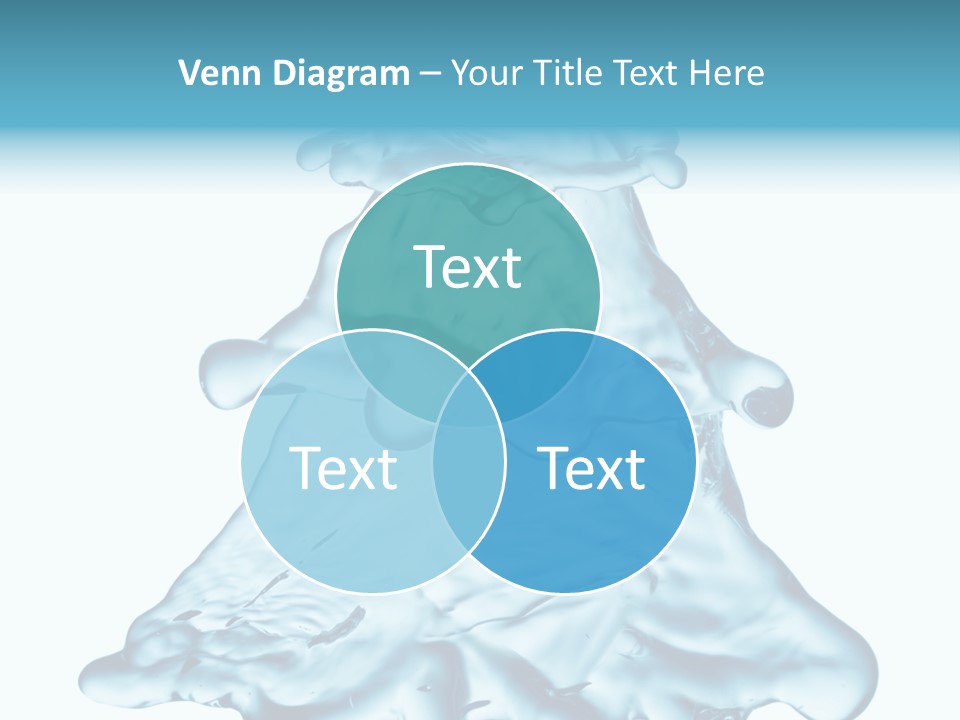 Blue Artistic Drop PowerPoint Template