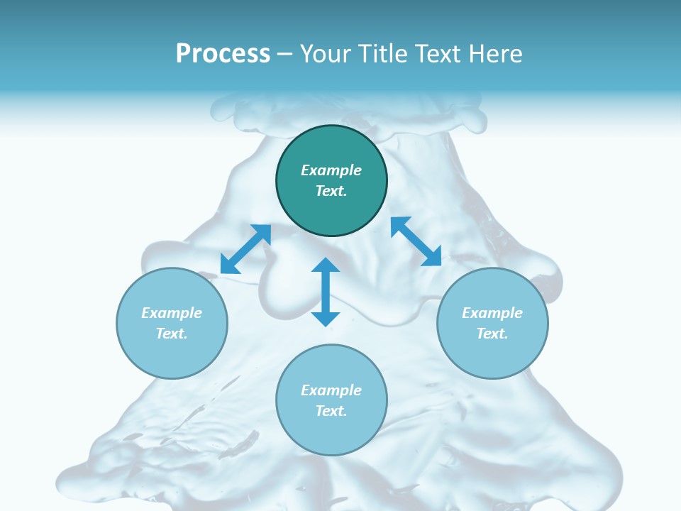 Blue Artistic Drop PowerPoint Template