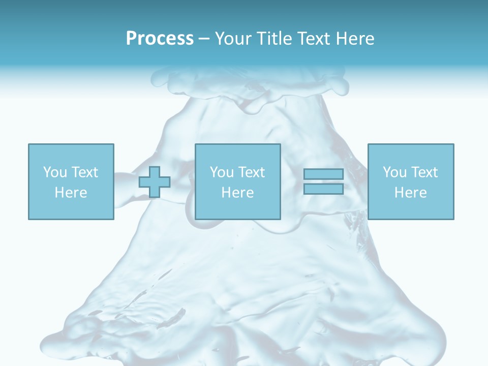 Blue Artistic Drop PowerPoint Template