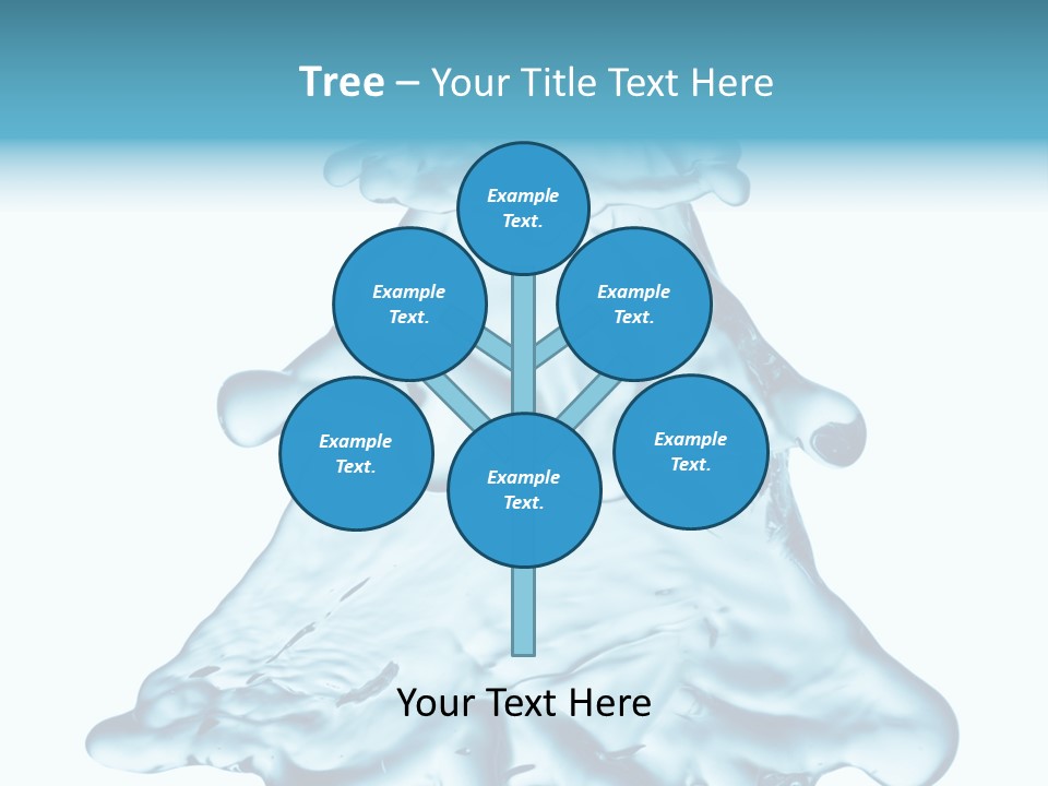 Blue Artistic Drop PowerPoint Template