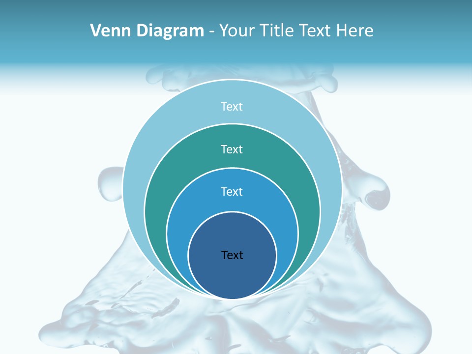 Blue Artistic Drop PowerPoint Template