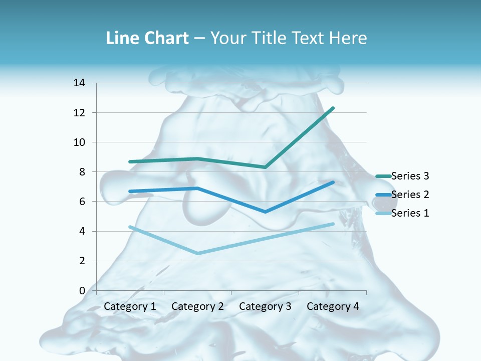 Blue Artistic Drop PowerPoint Template