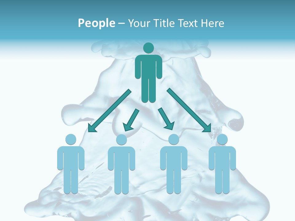 Blue Artistic Drop PowerPoint Template