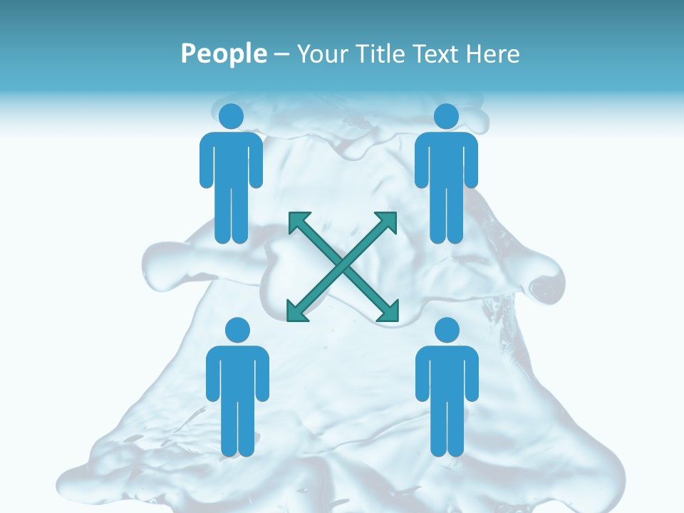 Blue Artistic Drop PowerPoint Template