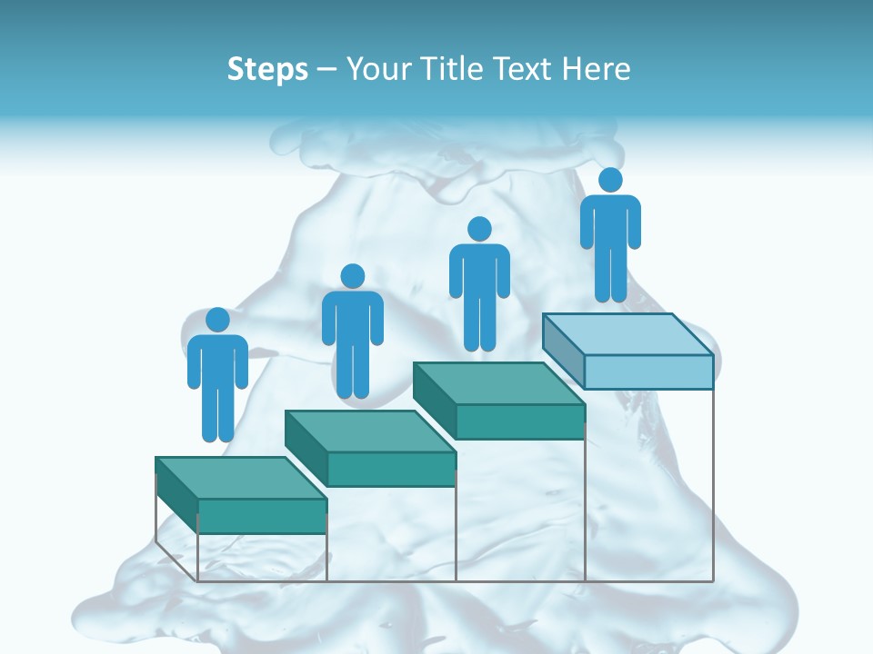 Blue Artistic Drop PowerPoint Template