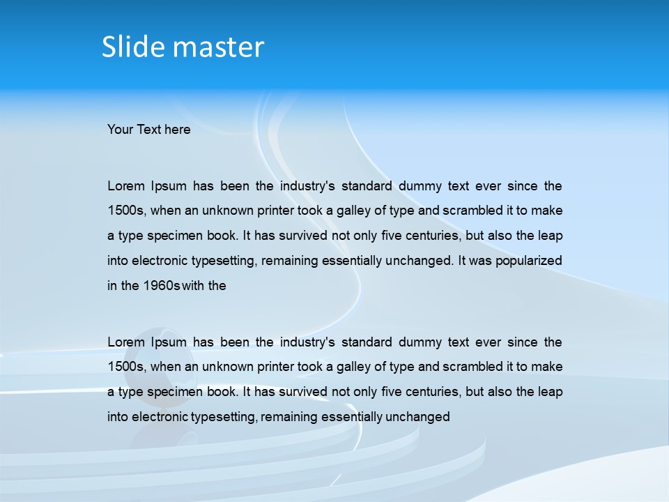 Roof Blue Hotel PowerPoint Template