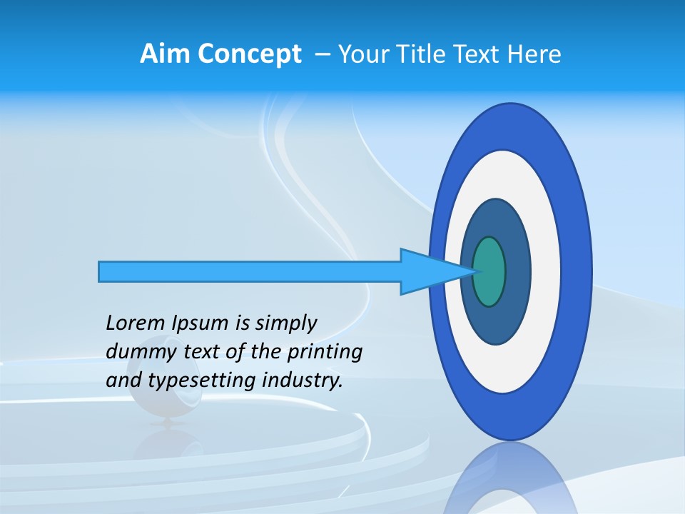 Roof Blue Hotel PowerPoint Template