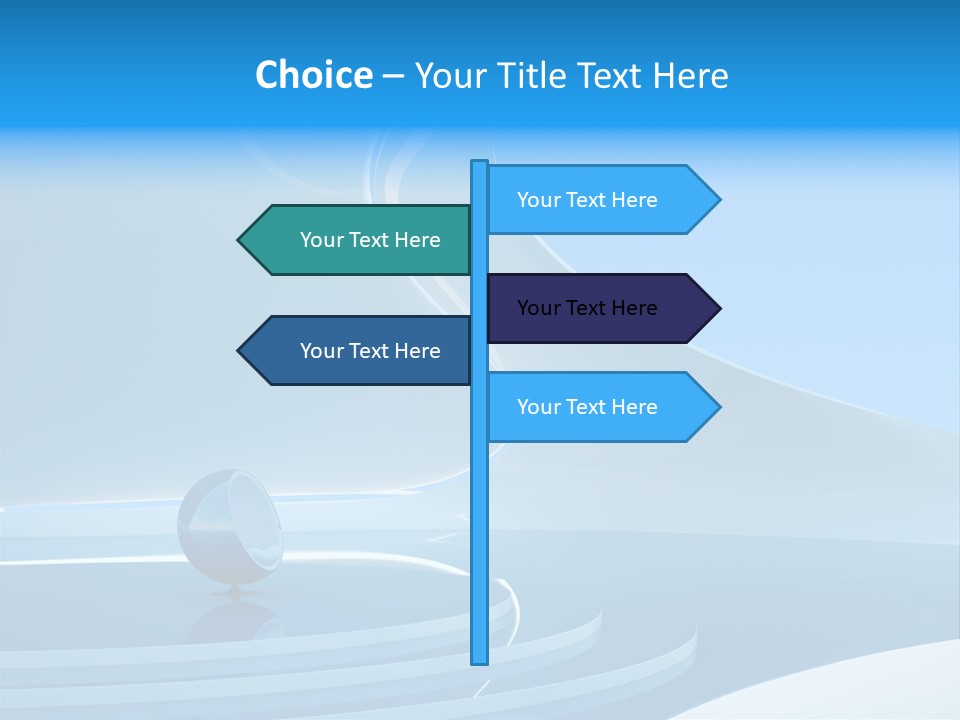 Roof Blue Hotel PowerPoint Template