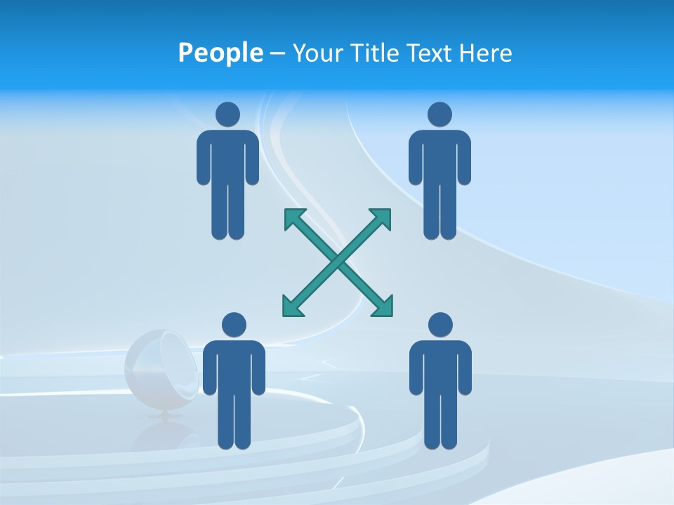 Roof Blue Hotel PowerPoint Template