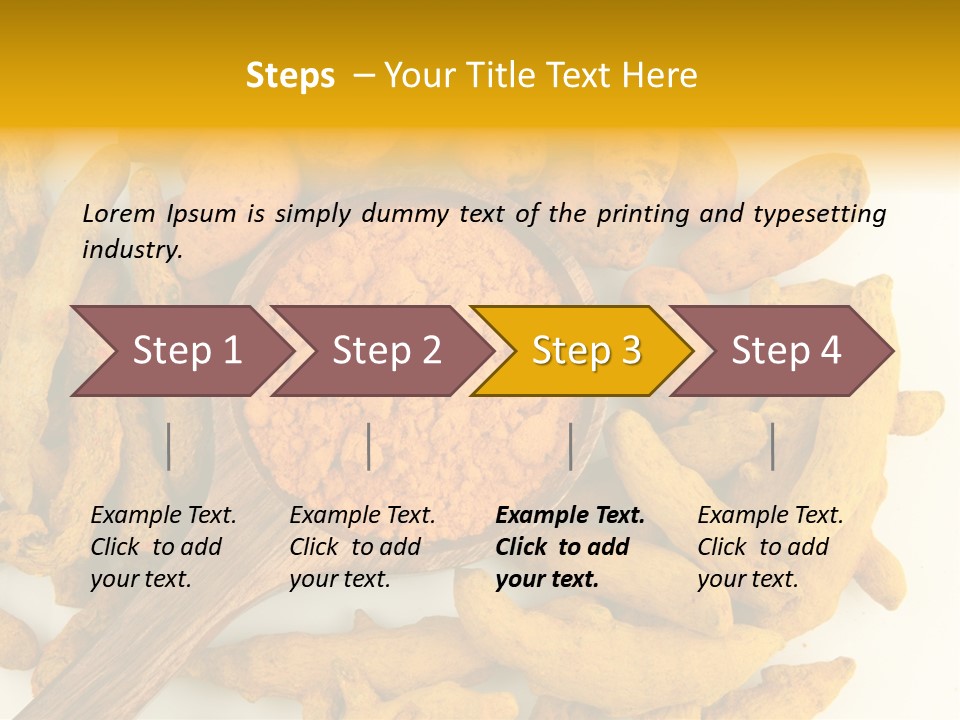 Condiment Spoon Ingredient PowerPoint Template