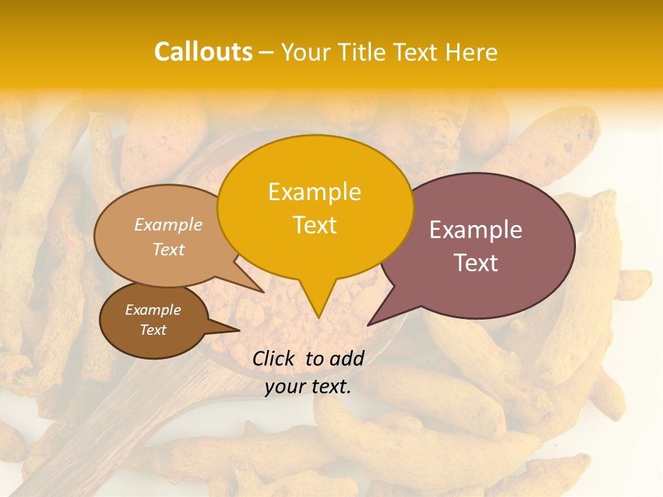 Condiment Spoon Ingredient PowerPoint Template