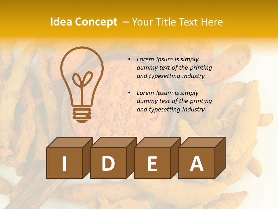 Condiment Spoon Ingredient PowerPoint Template