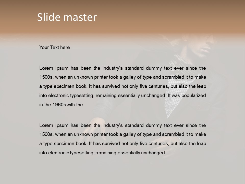 Business Light Expressions PowerPoint Template