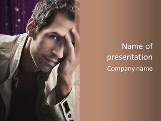 Think Modern Guy PowerPoint Template